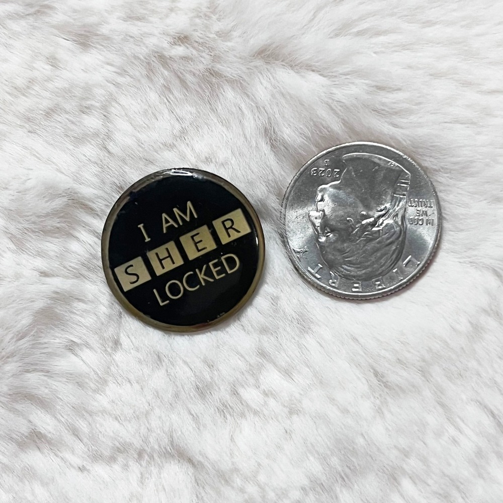 🔮 5/$25 BBC I Am Sherlocked Sherlock Pin - Picture 2 of 3